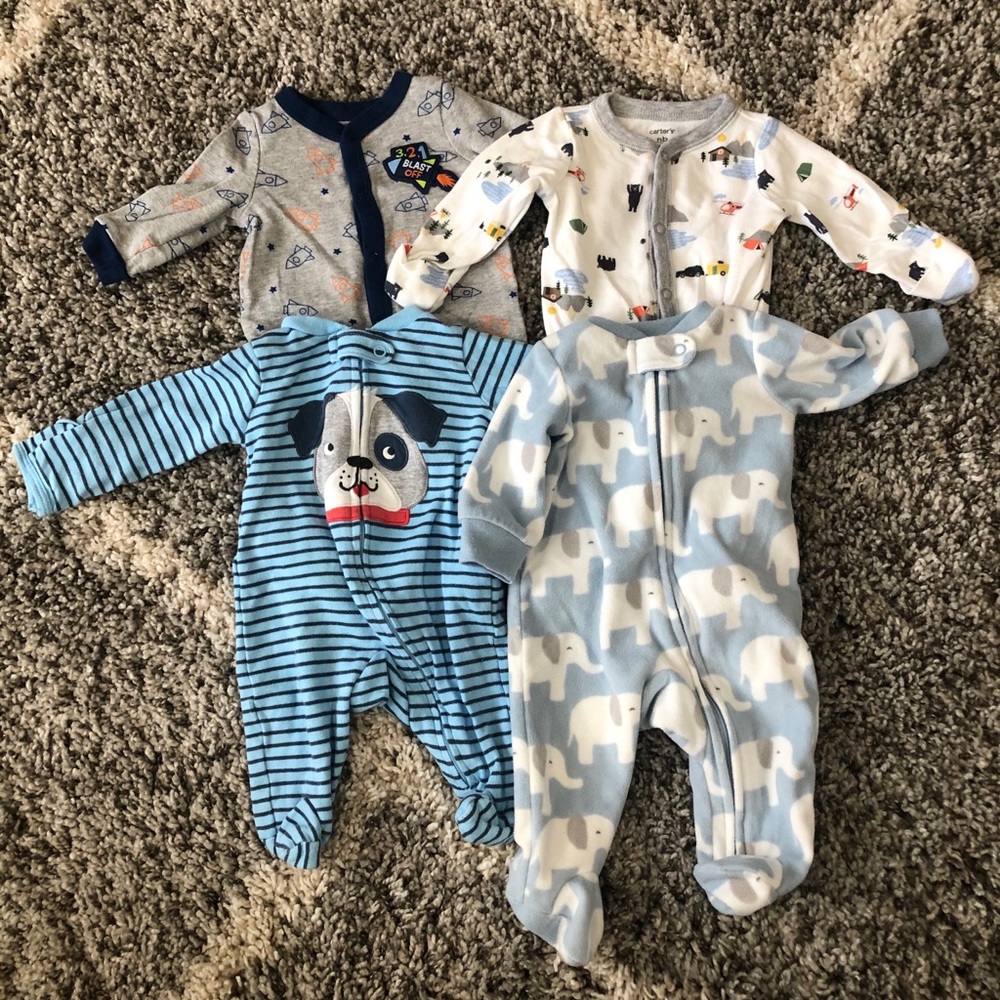 4 Carters Footsie Sleepers